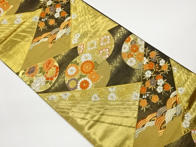 JAPANESE FUKURO OBI / WOVEN FLOWER